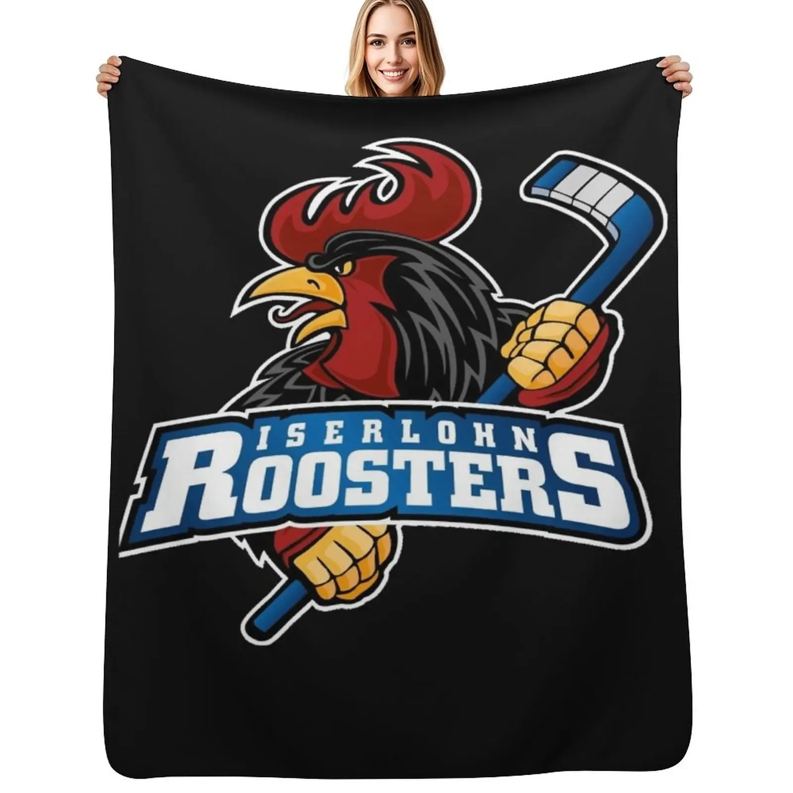 

Iserlohn Roosters Classic Throw Blanket Designers Large Cute Warm Blanket