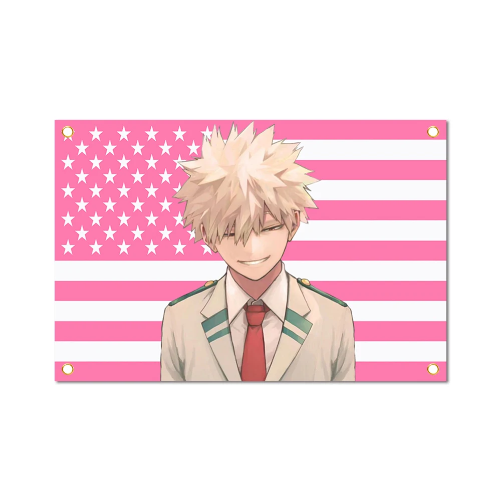 Home Decor Items Bakugo Katsuki Funny Flags Tapestry Wall Flag in Personal Design Bedrooms Room Y2k the Outdoor Decors Tapestry