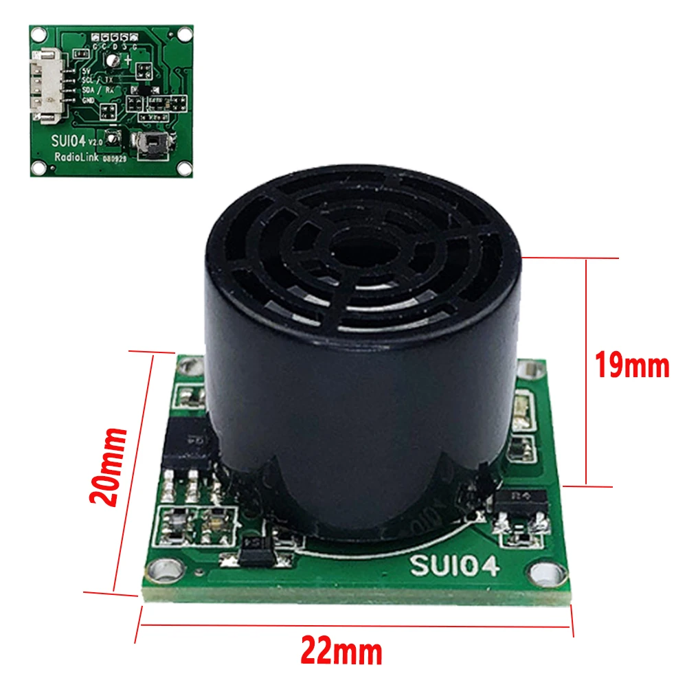 مستشعر Radiolink SU04 بالموجات فوق الصوتية - وحدة تجنب العوائق عالية الدقة لطائرات Pixhawk & Mini PIX RC بدون طيار