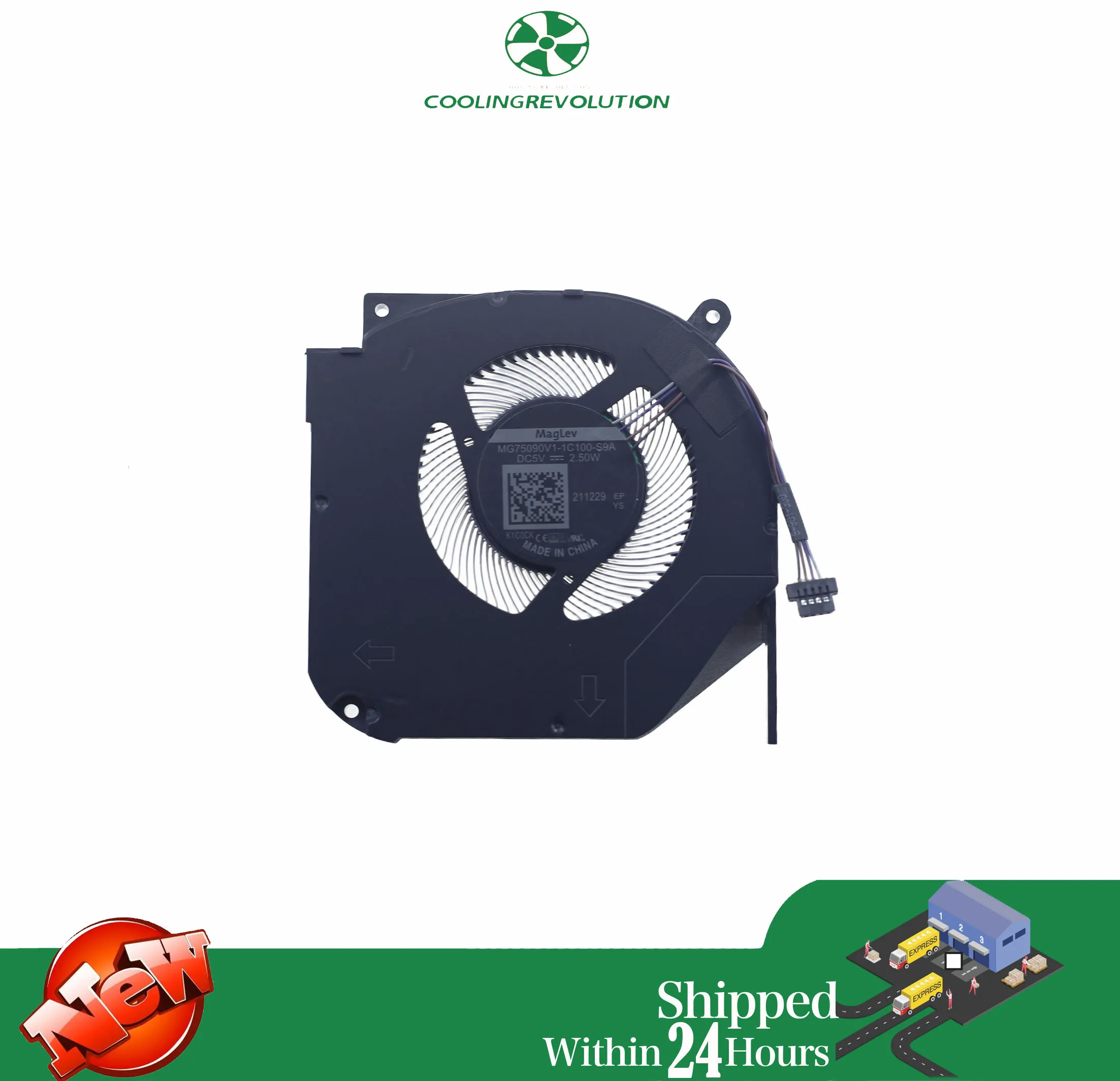 Wentylator do chłodzenia procesora laptopa MG75090V1-1C100-S9A DC5V 2.50W 4Pin THER7GM7Z0-1411 GM7ZG0M