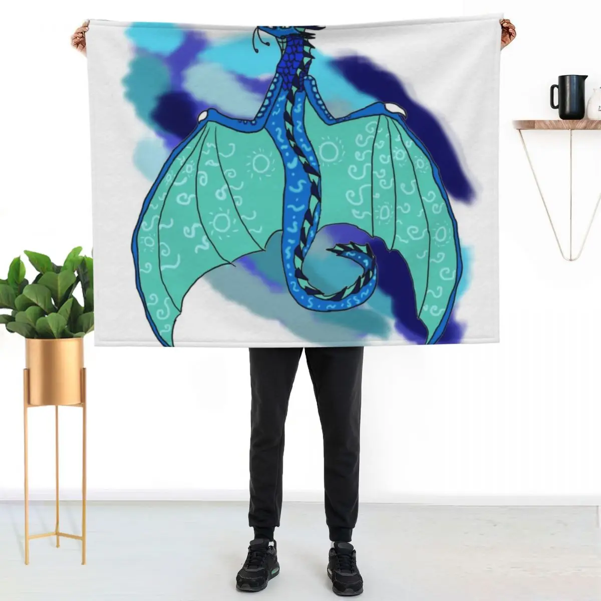 Tsunami Fullbody Throw Blanket Bed covers Luxury St Thermal Decorative Sofas Soft Beds Single Blankets