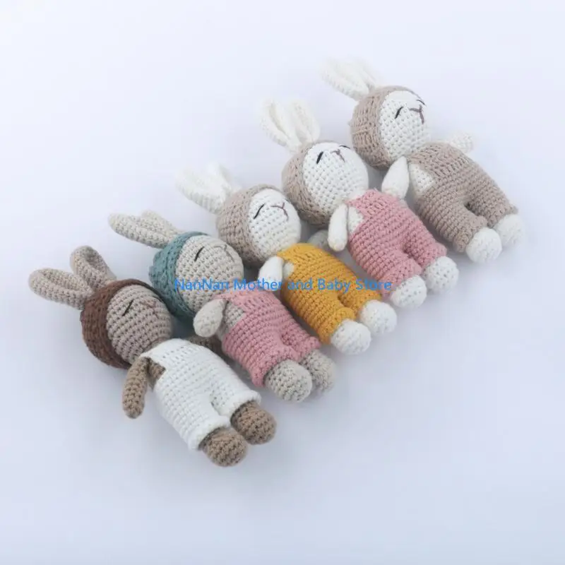 

Мультфильм ручной работы кролика Фотография рождествент День рождения Дети Дети мягкий вязаный крючко