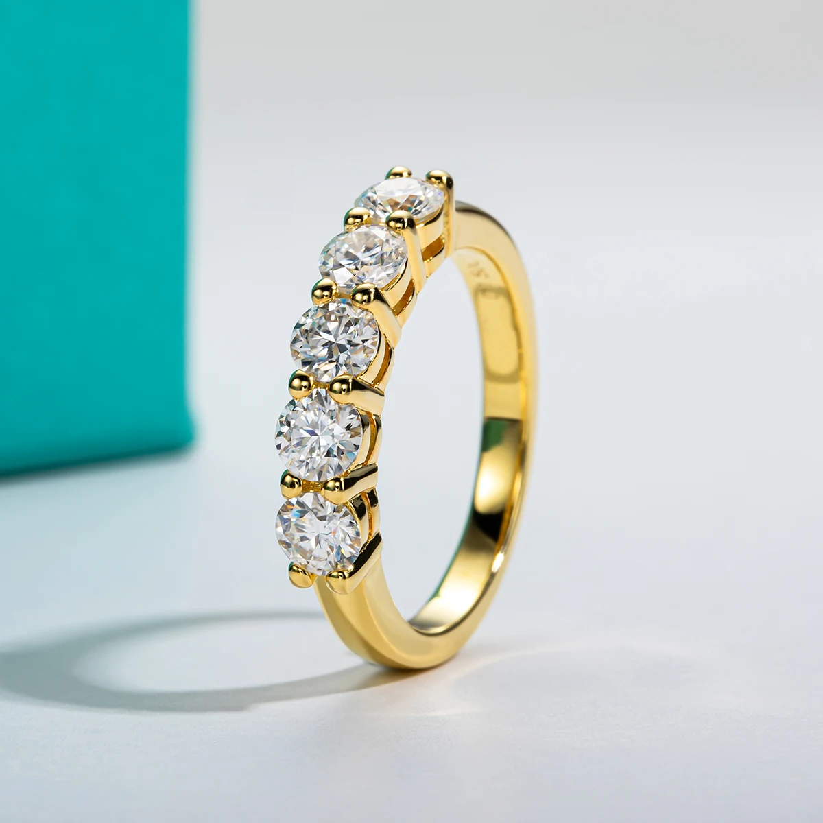 4mm D‑Color VVS1 Moissanite Wedding Band Ring GRA Certified Pass Diamond Tester S925 Sterling Silver Luxury Stackable Fine Jewelry Engagement Anniversary Party Daily Gift For Women Wholesale