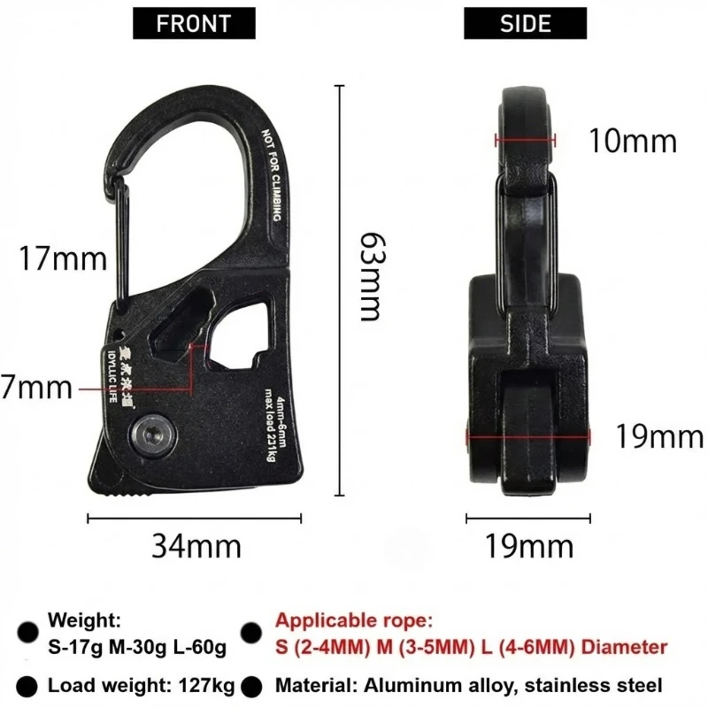 : Self-Locking Tent Rope Tensioner 6
