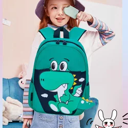 Bolso de hombro de dinosaurio de dibujos animados para estudiantes, Mochila Escolar de ocio para niños, bolsa de libros de jardín de infantes, Plecak