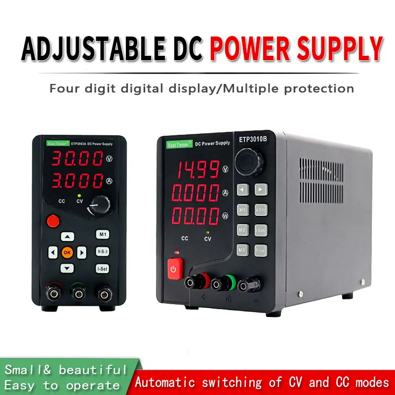 

East Tester Adjustable DC Power Supply 30V 10A Lab Voltage Regulator Stabilizer 60V 5A Switching Power Supply