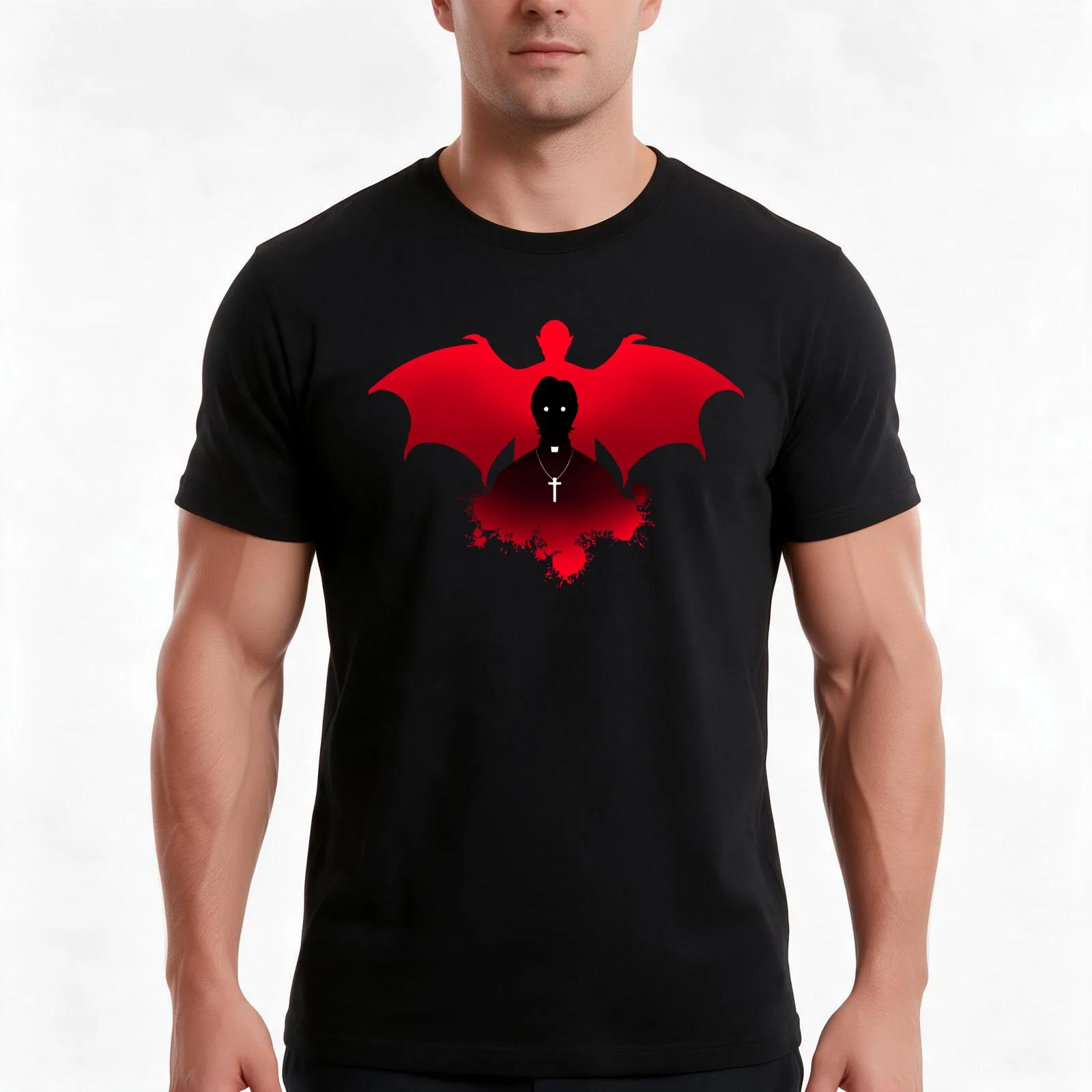 Vintage Retro Midnight Mass Fan Art Father Paul Cute Gifts T-Shirt, Summer Casual Cotton Tee, Oversized Streetwear Tops