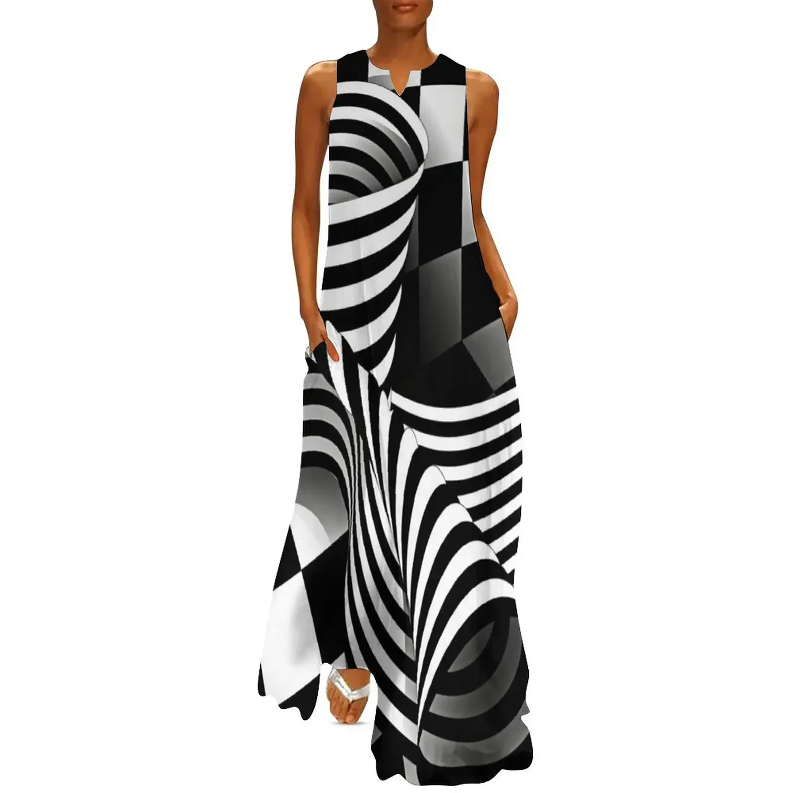 

Op Art | Optical Effects Through Pattern and Line Long Dress Dress women bandage dress elegant dresses plus sizes