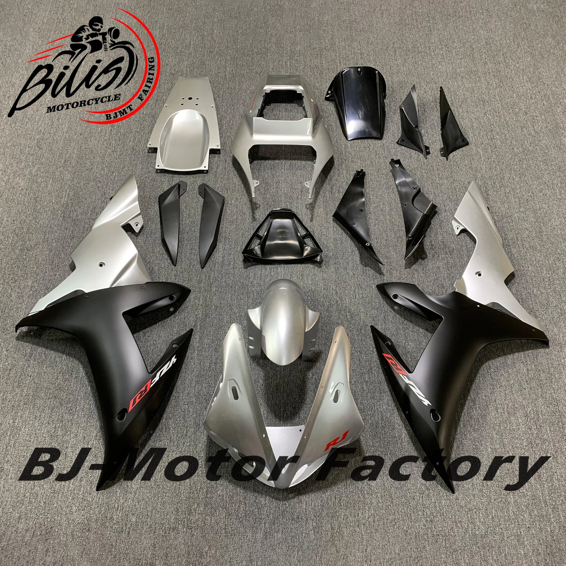 انسيابية YZFR1 2003 YZF R1 هيكل السيارة 02 لياماها YZFR1 هيكل السيارة 2002 - 2003 فضي