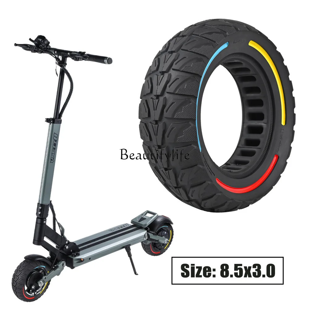

8.5 * 3 inch electric skateboard accessories multi-color honeycomb solid tire