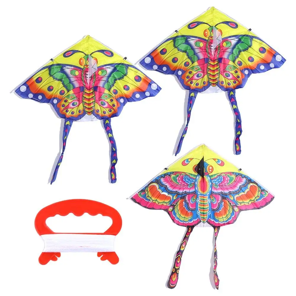 Long Tail Kite Easy Fly Butterfly With Handle Line Interactive Toys Butterfly Kite Flying Bird Kite Flying Toys Kids Toys