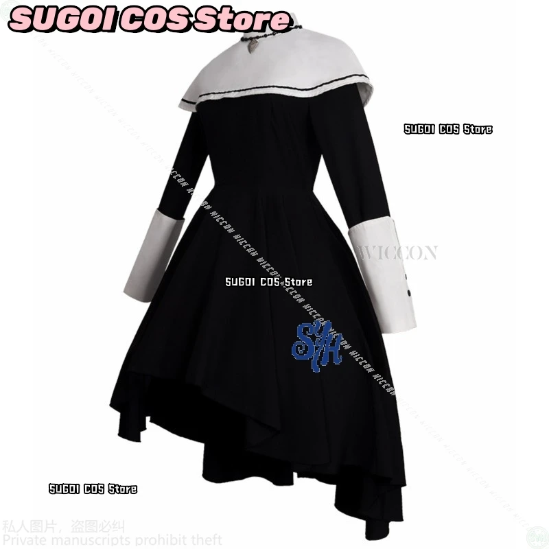 Yoisaki Kanade Косплей Аниме Игровой проект Sekai Idol Nightcord At 25:00 Черный Длинный Винтаж Готическая Лолита Хэллоуин Красина {SUGOI COS}