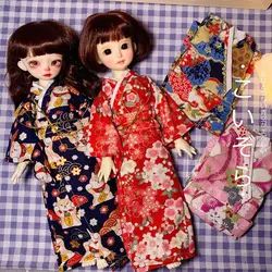 new 30cm doll's clothes Kimono for 1/6 fat bjd doll sakura flower color diy girl toys dress up fashion doll accessories, no doll