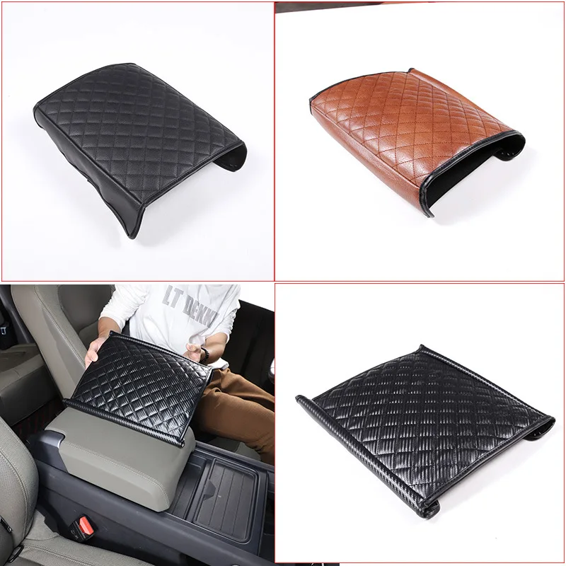 Armrest Cover (plaid Leather) 1-piece Set For 20-23 Land Rover Defender