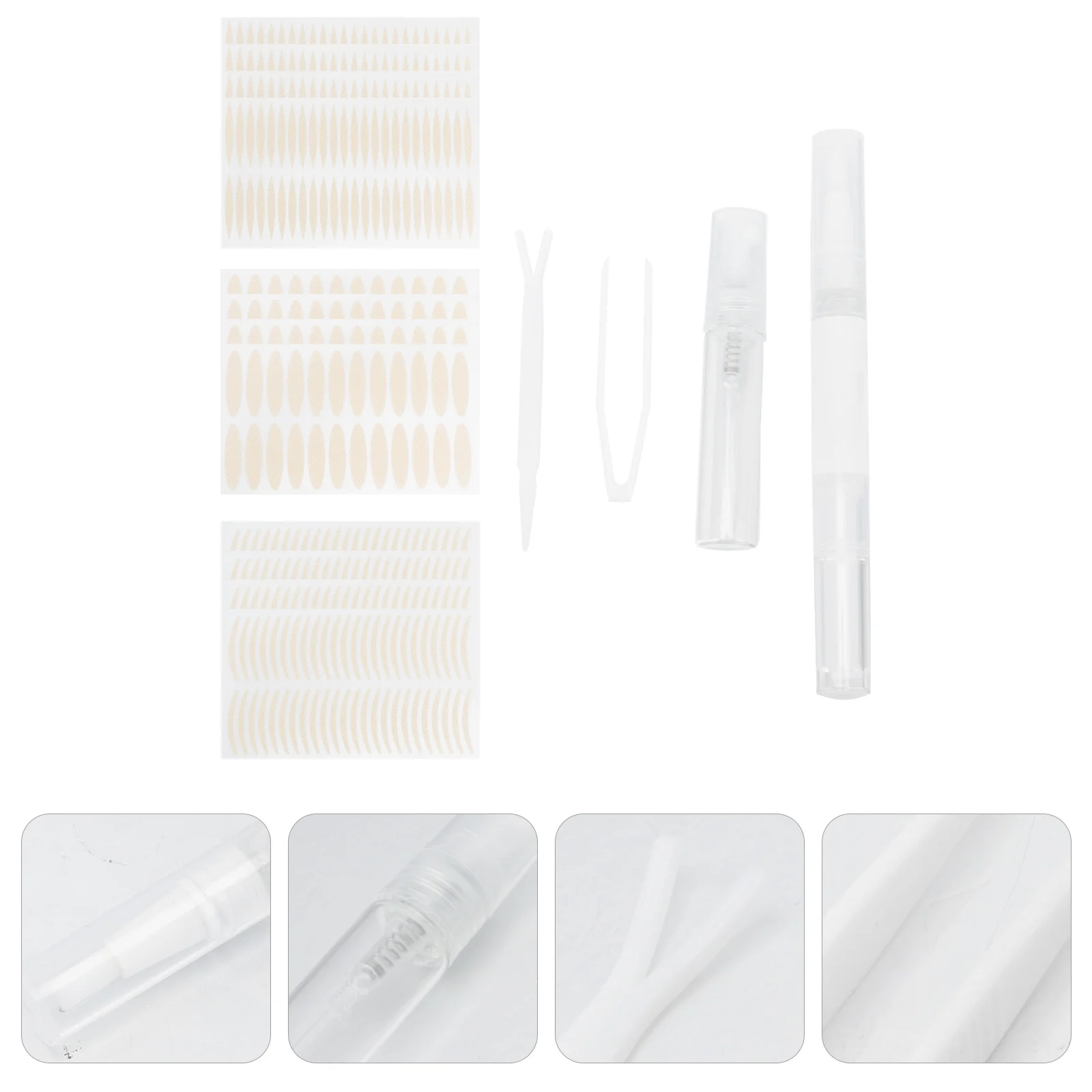 

1Set Double Eyelid Sticker Kit Natural Invisible Eye Shaping Tape for Women Lightweight Breathable Makeup Tool Lasting Hold No
