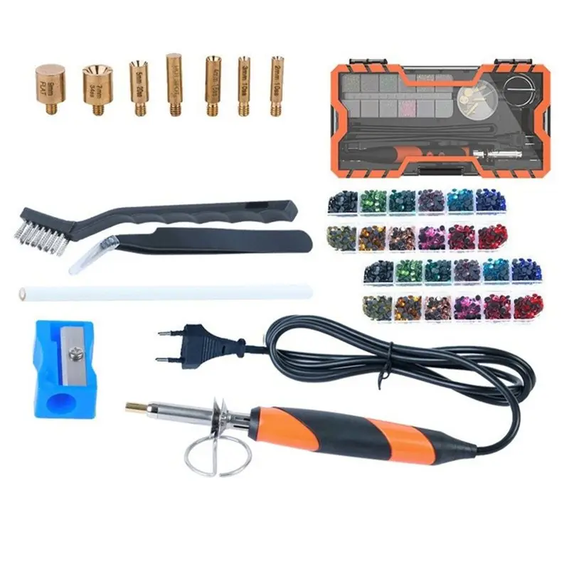 New-Upgrade Hotfix Applicator Tool, For DIY Crafts Rapid-Heating Hotfix Rhinestone Setter Bedazzler Kit EU EU Plug