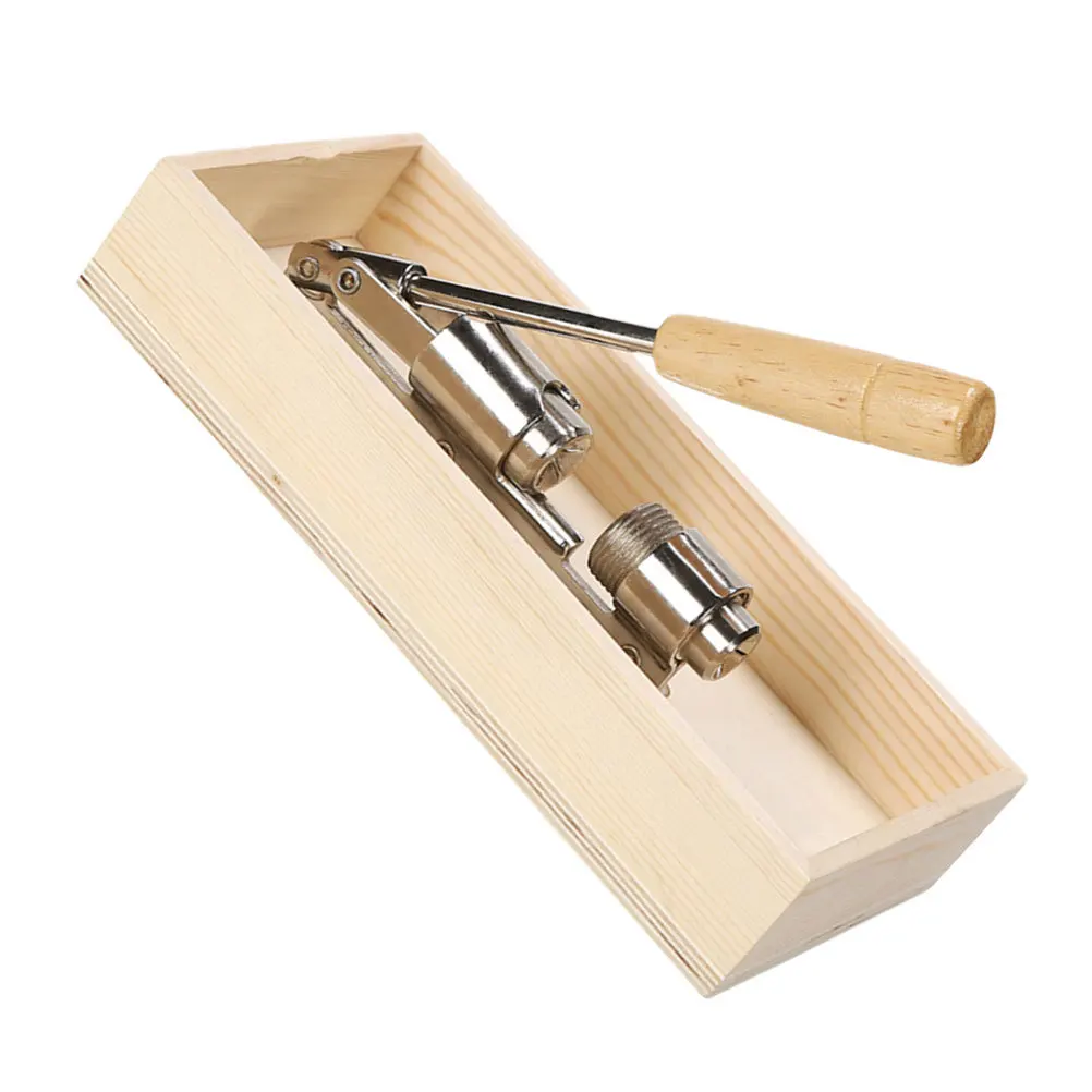 

1 шт., открывалка для гаек, рычажный зажим для грецкого ореха, прочный толстый деревянный прямоугольный брызгозащищенный чехол, кухонный инструмент, бытовой шелушитель для гаек