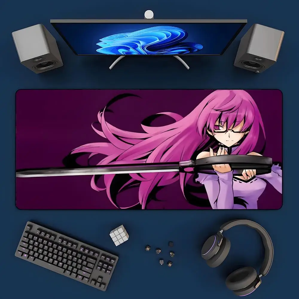 

Аниме «Акамэ га Килл!» Коврик для мыши, большой игровой коврик с защитой по краям, утолщенный, для компьютерной клавиатуры, настольный коврик
