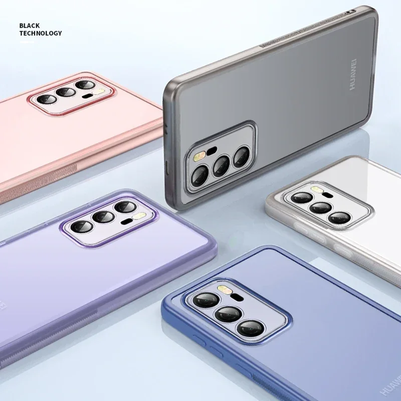 Soft Silicone Lens Film Case for Huawei P40 Pro Plus Lite 4G 5G 360 Camera Protective Phone Back Cover HuaweiP40 P40Pro P40Lite