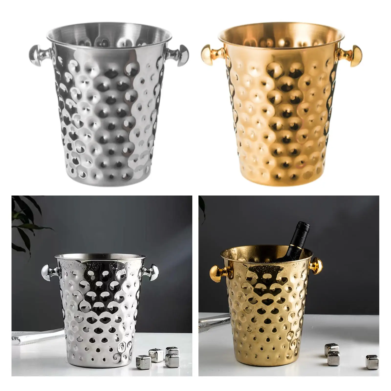 

Ice Wine Barrel Stainless Steel Metal Beverage Tub for Picnic BBQ