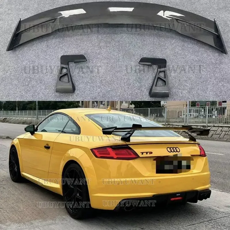 Car Styling TT R S MK3 Warhead Speed Style Carbon Fiber Rear Spoiler Wing For AUDI TTS Car Styling Spoilers