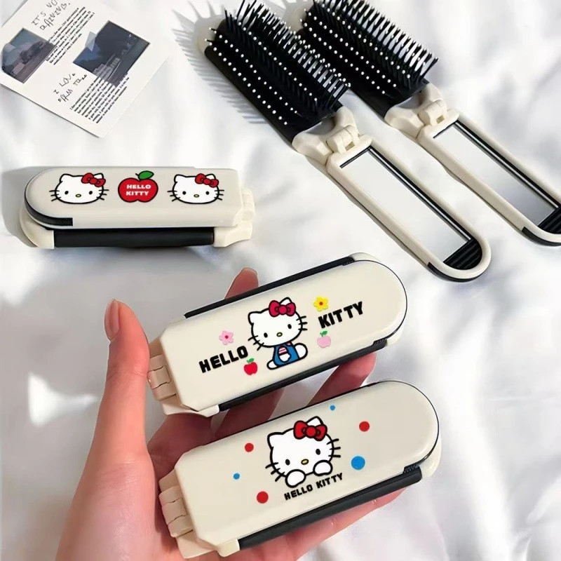 Fashionable and Cute Makeup Mirror Comb Creative Anime Portable Massage Comb Birthday Gift Desktop Decoration for Best Friends