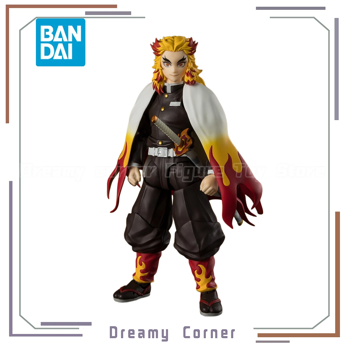 

【In Stock】Original BANDAI SPIRITS S.H.Figuarts Blade of Demon Destruction Rengoku Kyoujurou Action Figure Toy Model Collection