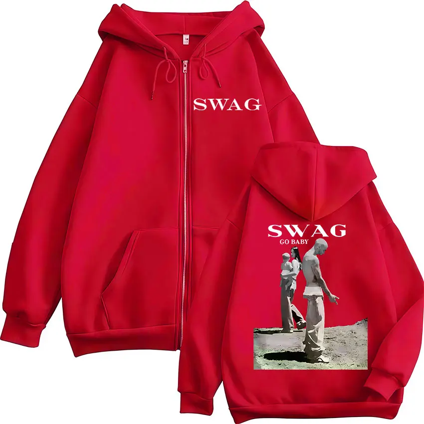 مغني الراب جاستن بيبر SWAG جولة ألبوم جديد سستة هودي رجالي موضة المتضخم سترة البلوز الهيب هوب القوطية الشرير زمم هوديي