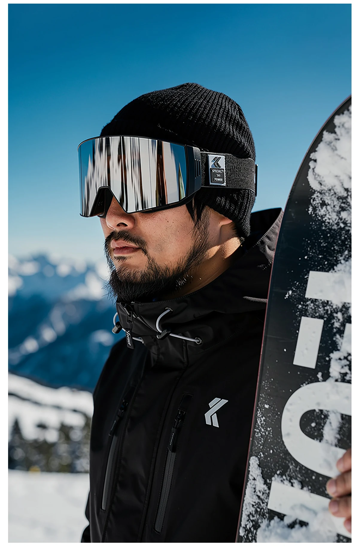 Kapvoe Photochrome Skibrille mit Magnetischen Antibeschlag-Gläsern UV400-Schutz für Männer und Frauen Skibrille Schnee-Sonnenbrille Sportbrille – Detail 16