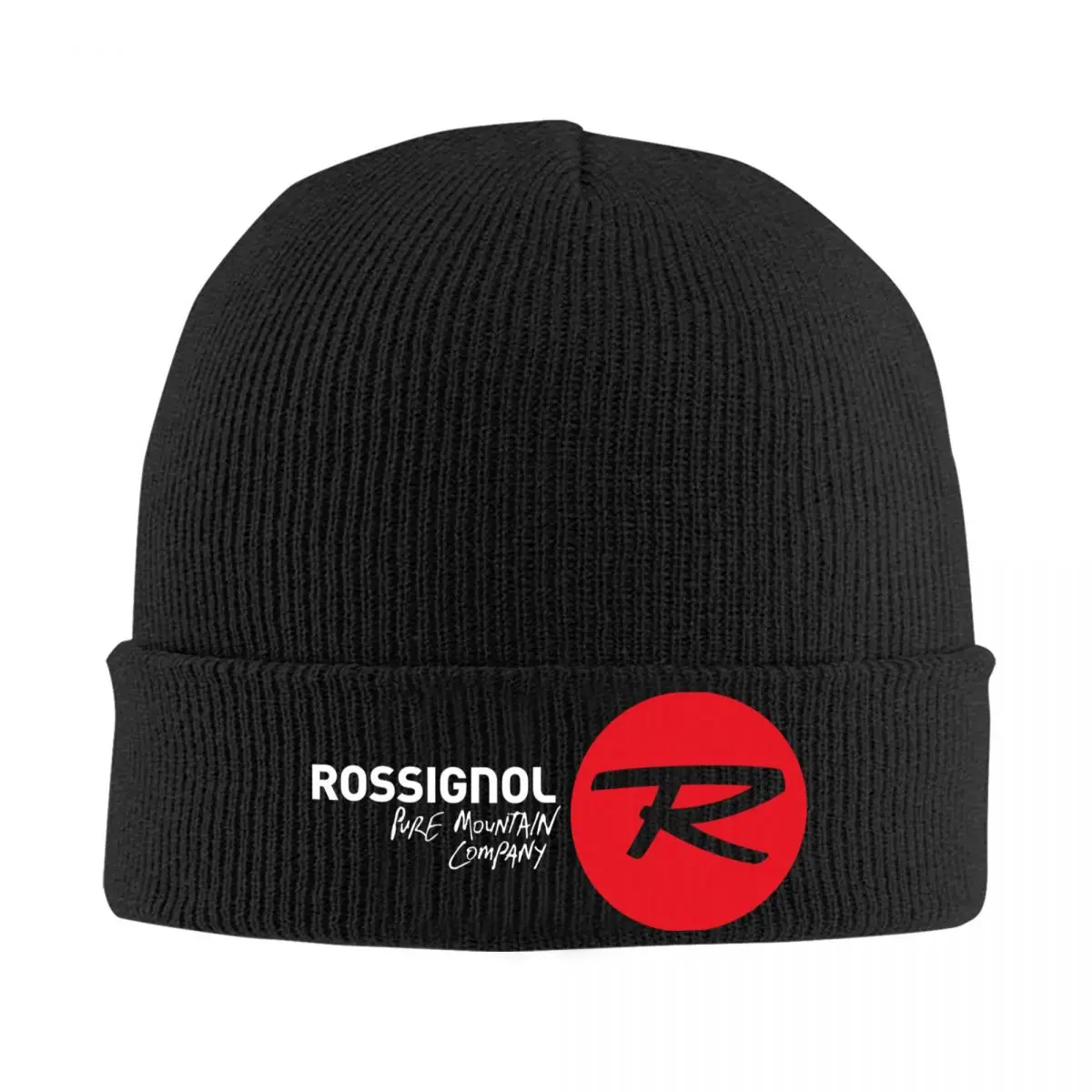 White Rossignol Logo Knitted Hat Women Men Winter Popular Fashion Warm Skullies Beanies Hats