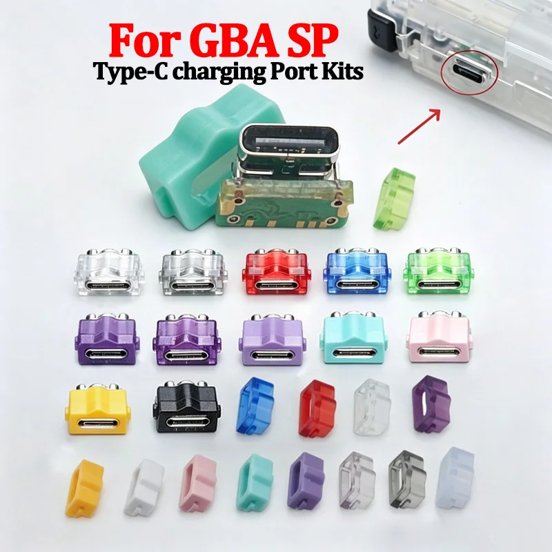 1PC USB-C-Ladeanschluss-Mod für GBA SP Game Boy Advance SP Typ-C-Upgrade, einfache Installation, schnelle Ladelösung – Detail 1