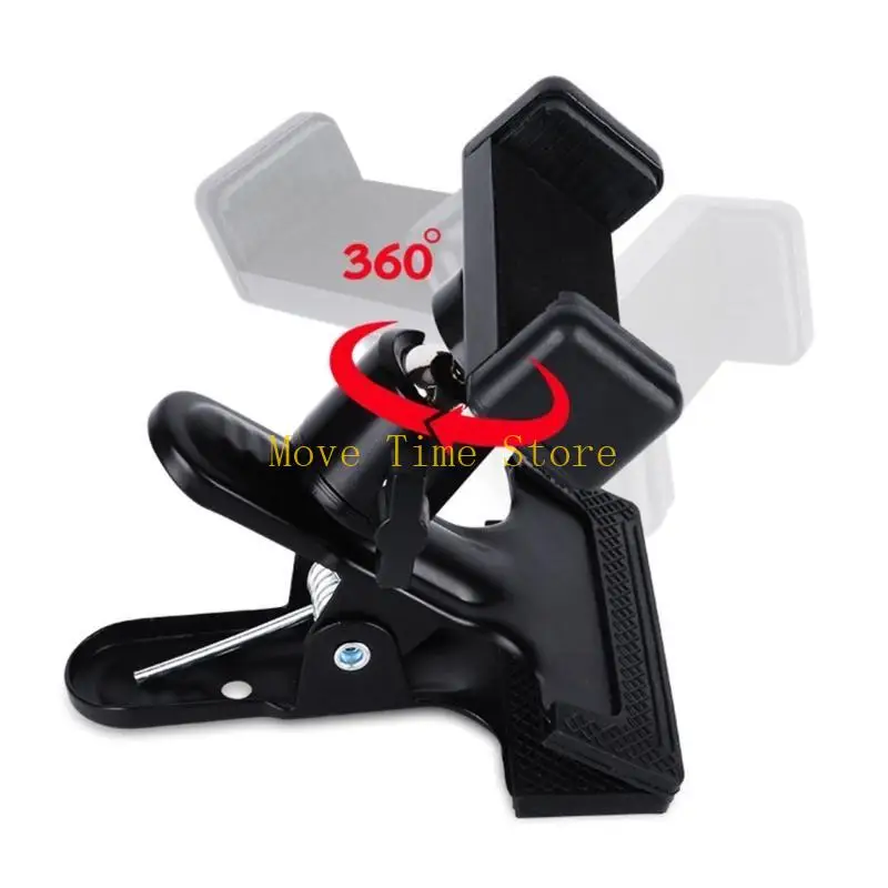 92ME Guitar Phone Holder Guitar Head Clip Headstock Cell Phone Clamp Clip Mount Adjustable Headstock Clamp Clip Mount Bracket