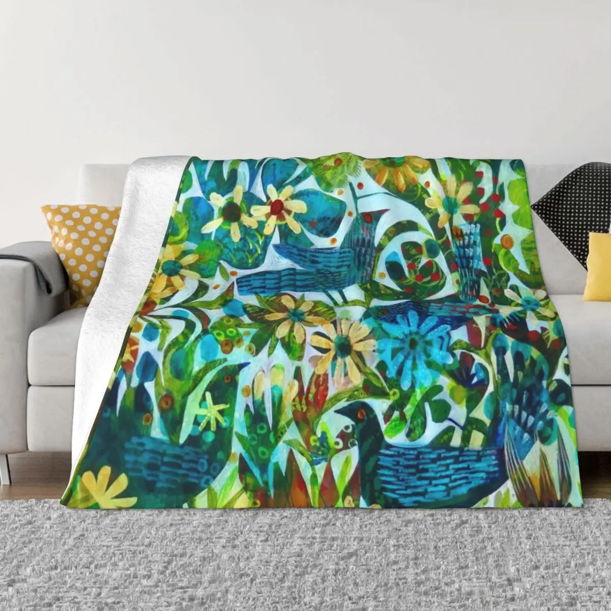 

Summer light, an Este MacLeod design Throw Blanket Vintage Cute Luxury St Blankets