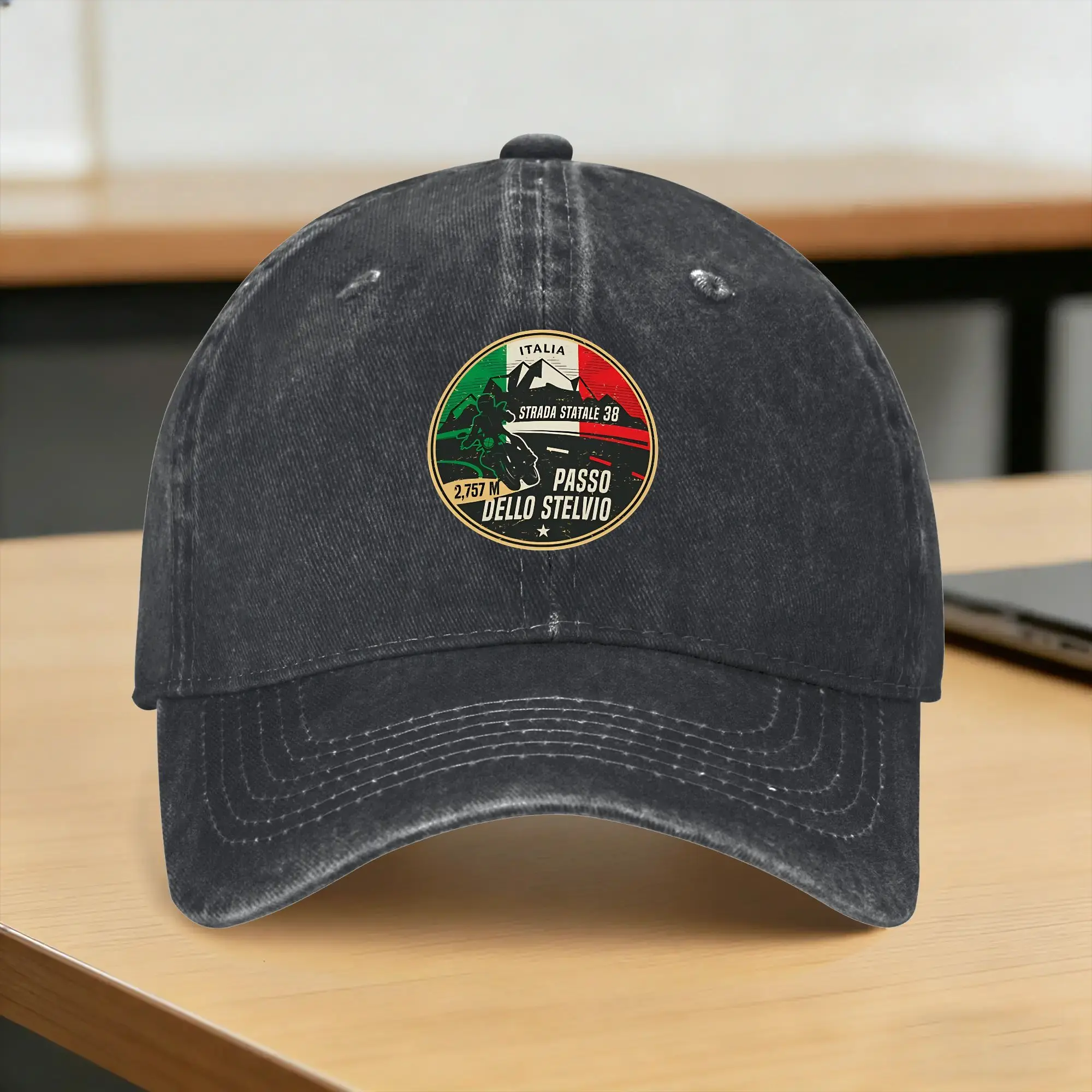 Summer Stelvio Pass Italy Baseball Cap Sun  High Quality Print Washed Trucker Hat Unisex Men y2k Retro Outdoor Gym Baseball Caps