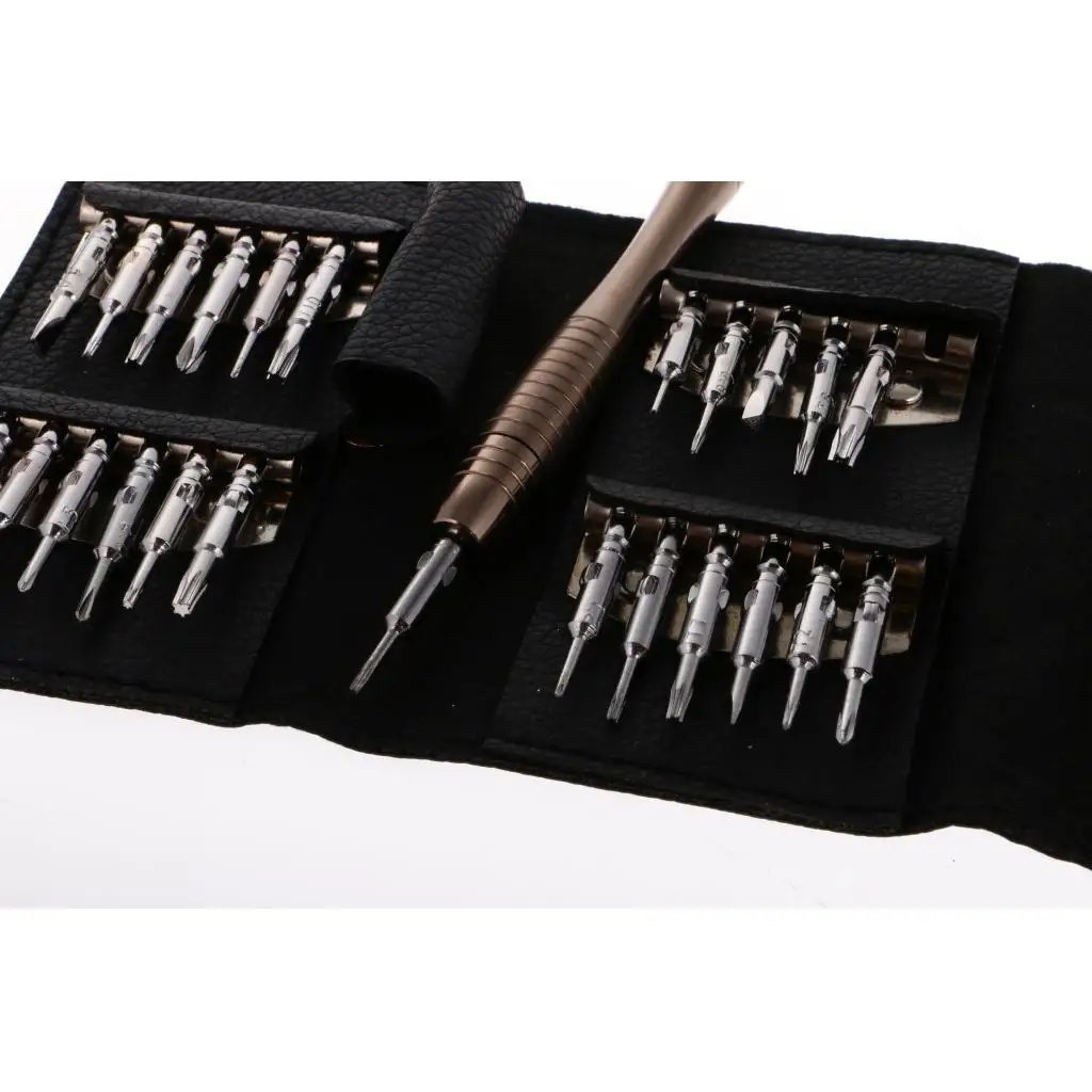 Mini portátil Precision Screwdriver Tool Kit com caixa do saco, relógio, relógio móvel Repair Set, conveniente, 24 pcs