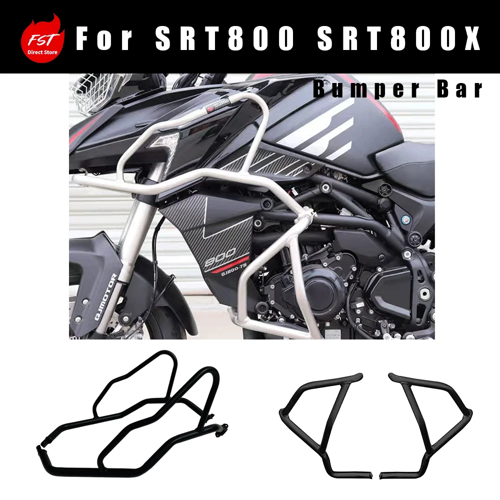 

Full Surround Enlarged Crash Bar, Reinforced Anti-Fall Bumper Mod Parts for QJMOTO SRT800 & SRT800X