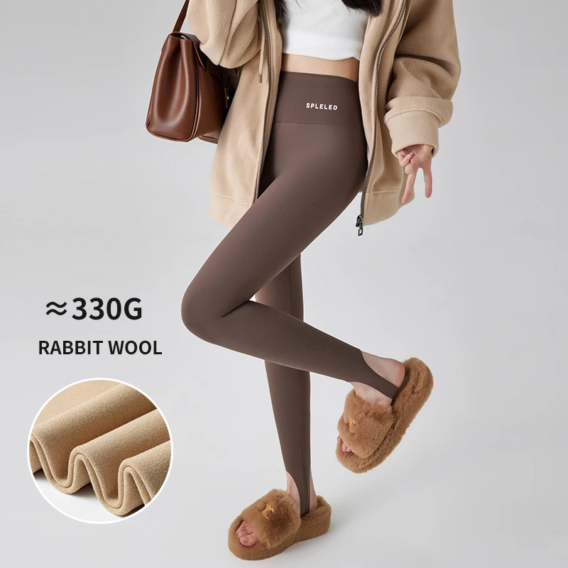 Women High Waist Shark Leggings Fleece Lined Tummy Control Butt Lift Stirrup Yoga Pants Autumn Winter
