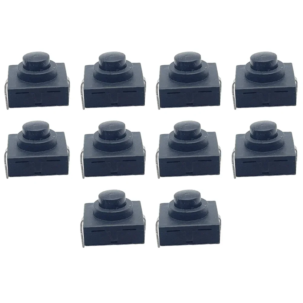 Button Switch Plastic and Metal Construction 1A Current Rating 30V Voltage Rating for Flashlight Repair