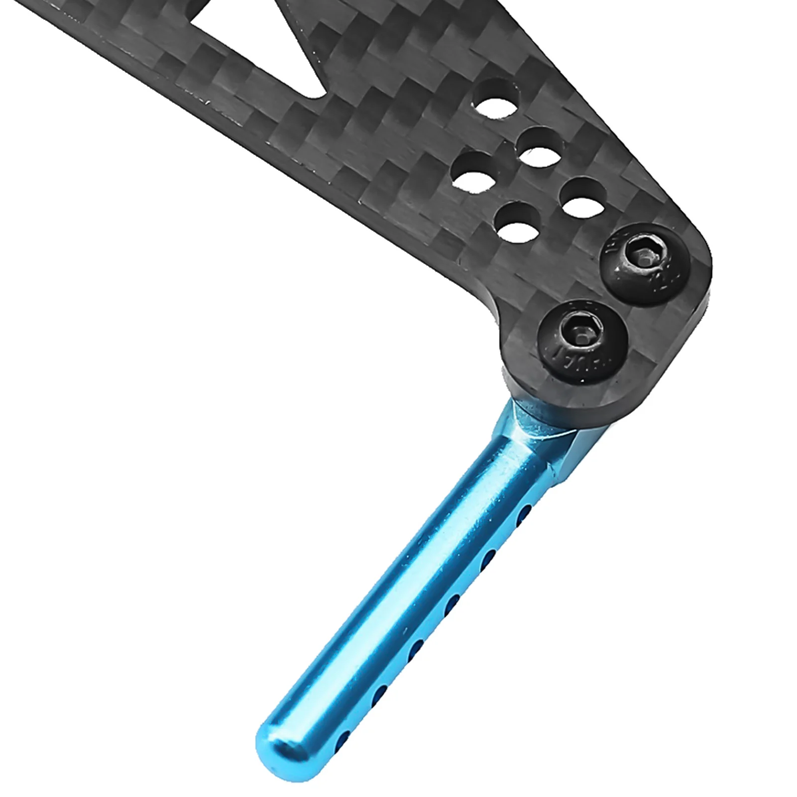 カーボンファイバー製フロントおよびリアショックタワー、ボディポストマウント付き、タミヤ TT-01 1/10 リモートコントロールカーアップグレードパーツ用交換品