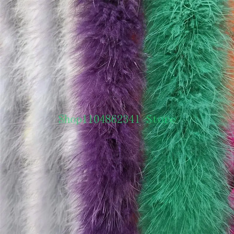 5ASD 2 ياردة MARABOU FEATHERS Christmas Tree Turkey Feathers Ribbon Dress-Up
