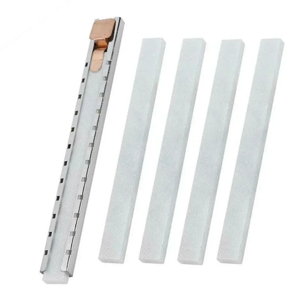 Reliable White Slate Pencil Soapstone Marker With Copper Button Holder For Marking Rough Ground And Cement Floors 6pcs