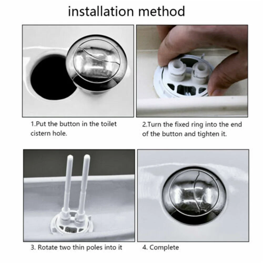 High quality  Toilet cistern button Stylish  Universal  Easy installation  Toilet Replacement button Reliable