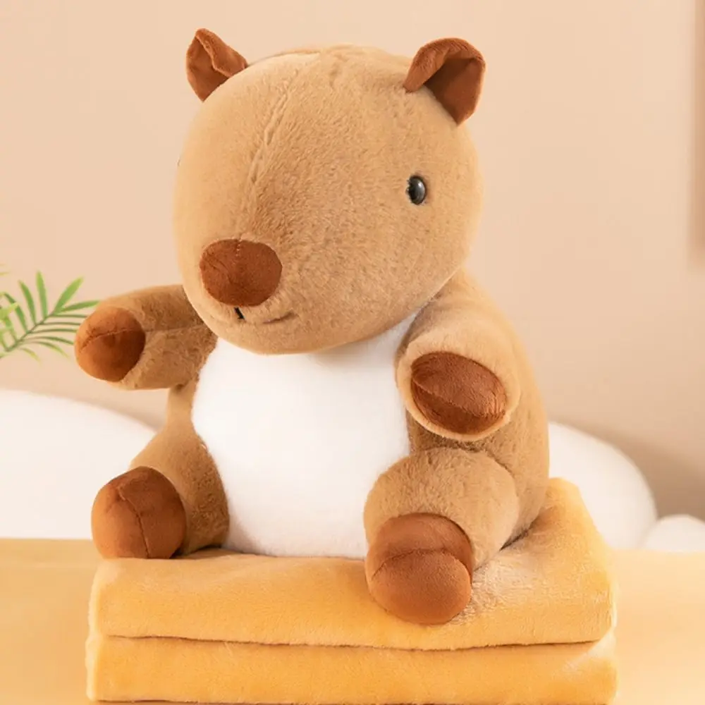 Simulazione Patatine Fritte Capibara Peluche Bambola di Stoffa Bambola Carina Capibara Anime Fluffty Giocattolo 38 cm Morbido Capibara Peluche Bambola