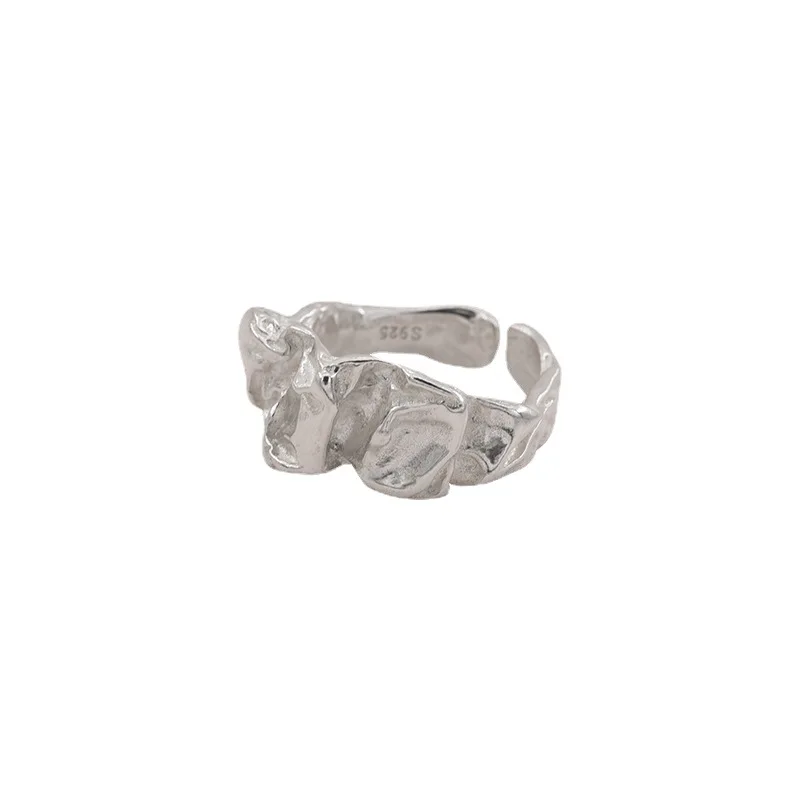 XIYANIKE Summer Irregular Lava Cuff Finger Rings For Women Girl Hip Hop Fashion New Jewelry Friend Gift Party anillos mujer