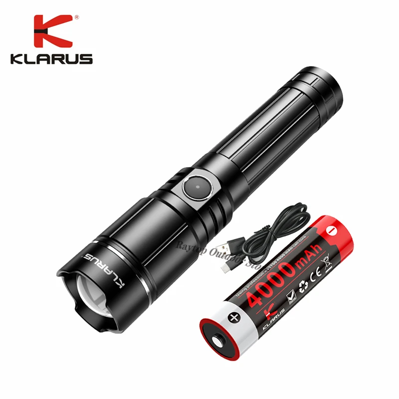 

KLARUS A2 Pro Adjustable Focus Flashlight Max 1450 Lumens 420 Beam distance Torch Lanterns Built-in 21700 4000mAh Battery