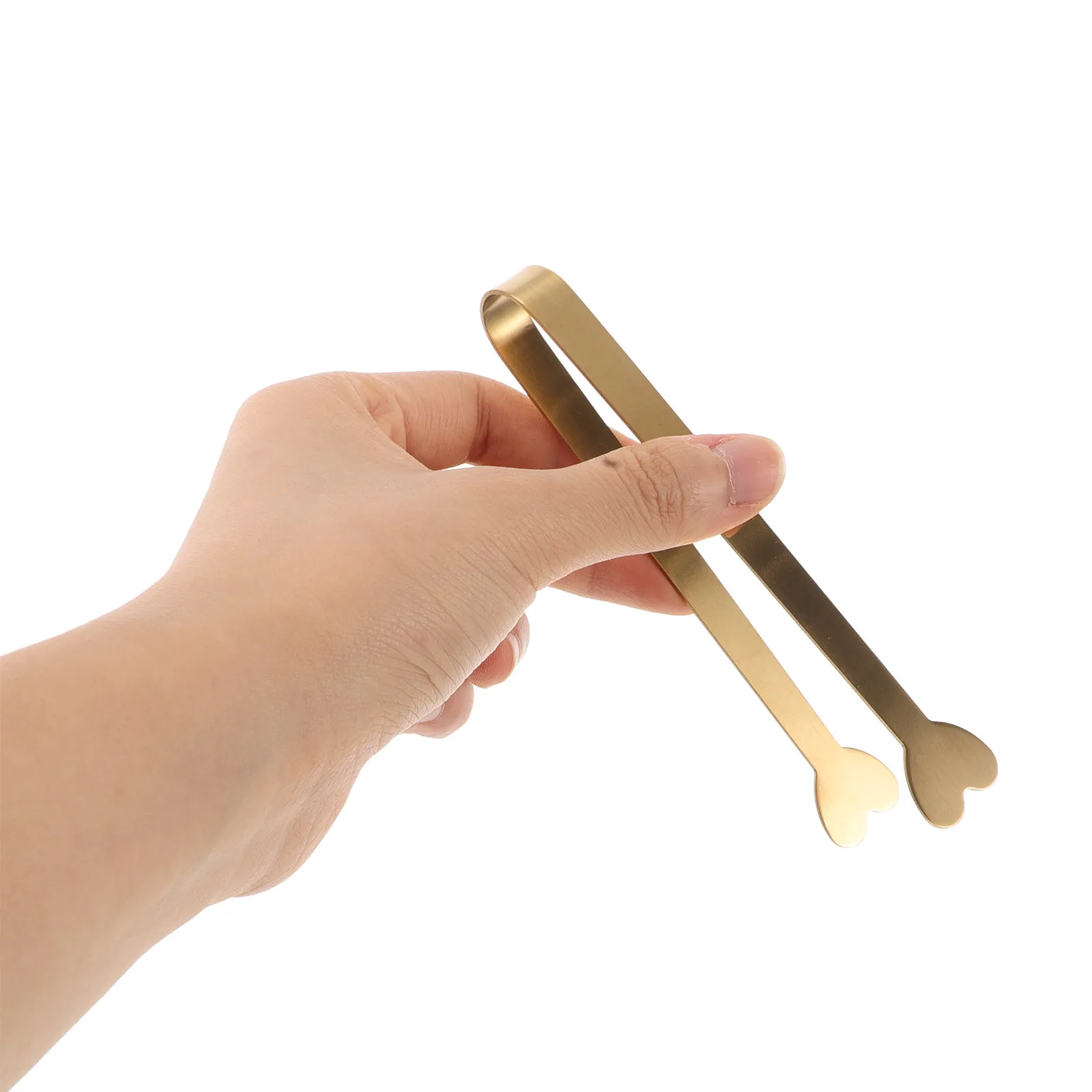 Mini Stainless Steel Ice Cube Sugar Tongs Compact Lightweight Food Serving Tongs Sturdy Construction for Coffee Party Lemon