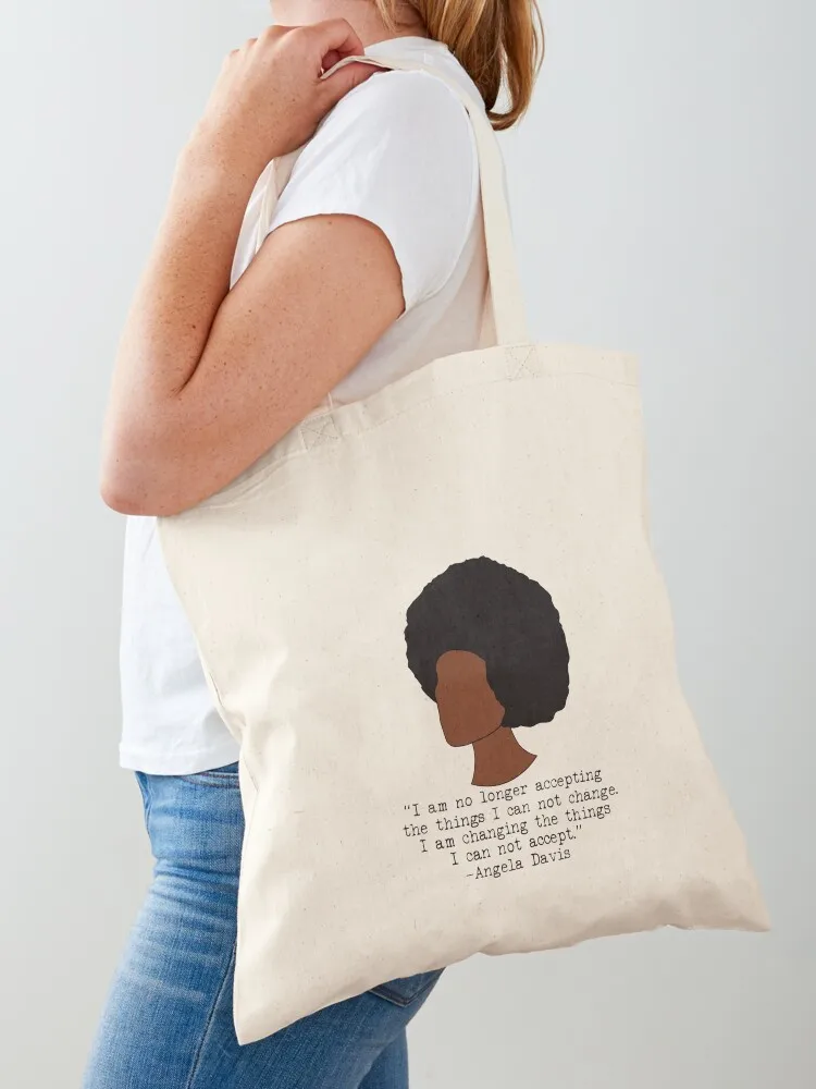 

Angela Davis BLM Tote Bag Canvas stote bag woman shopping bag eco pack large tote