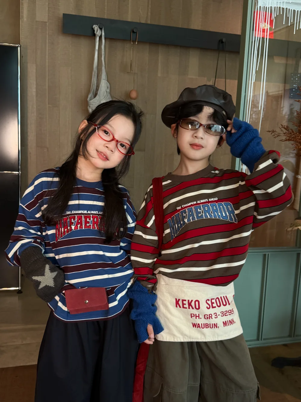 2026 Autumn New Children Long Sleeve T Shirts Cotton Boys Casual Letter Bottoming Shirts Girls Loose Striped Tops Kids Clothes 4