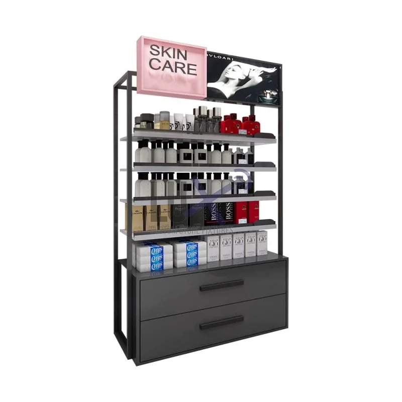 custom.Custom Design Multi-Tier Cosmetic Display Cabinet Beauty Salons-Showcase Makeup Rack