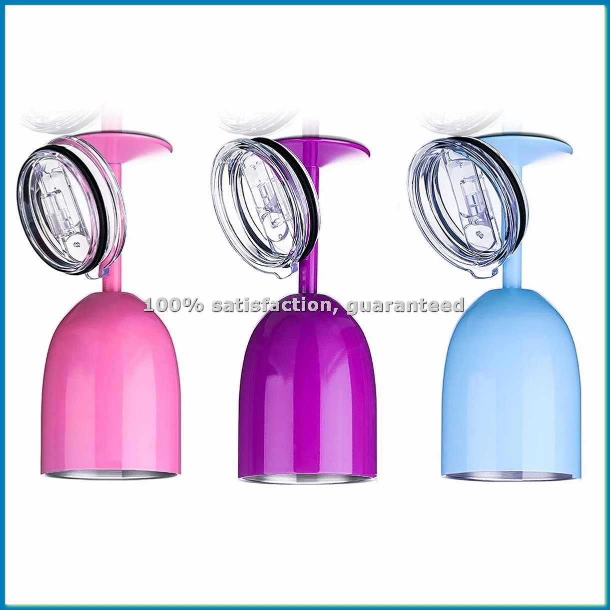 

Бокалы для вина из нержавеющей стали с крышкой, с двойными стенками, термоизолированные, без трубочки - FABY